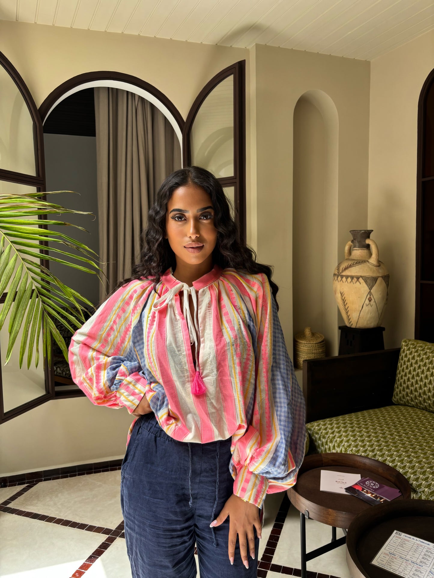 Blouses Rayées Bohème Chic