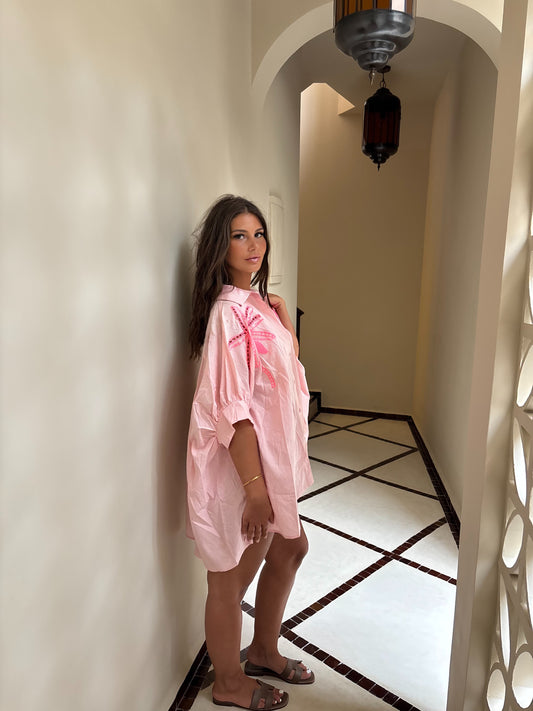 Pink Palm Shirt